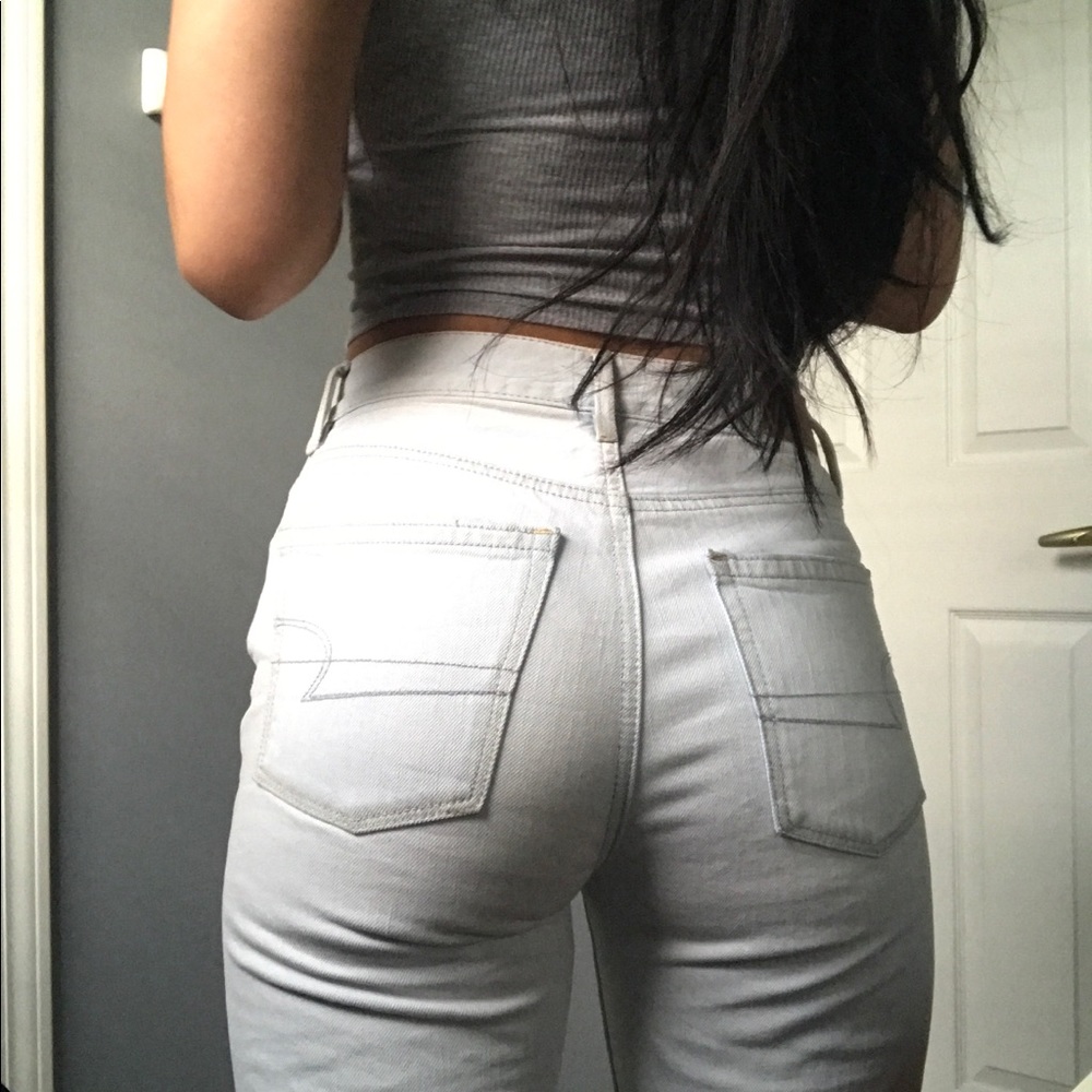 American Eagle Wide Leg Crop Jeans